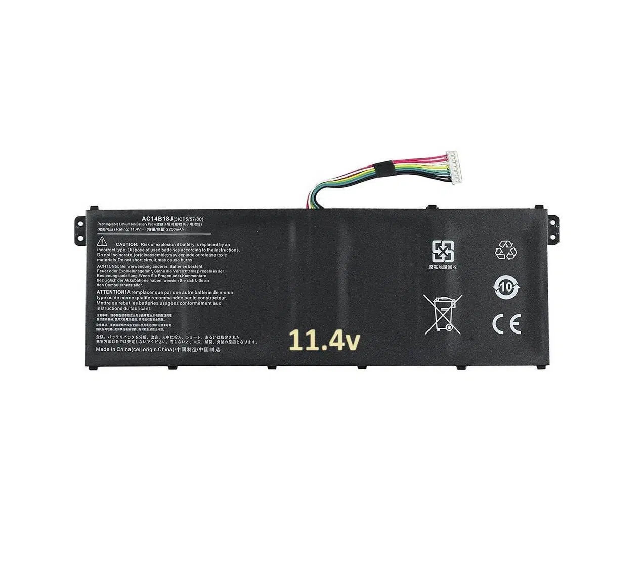 Acer Aspire ES1-331, ES1-531, AC14B18J Notebook Batarya Pil