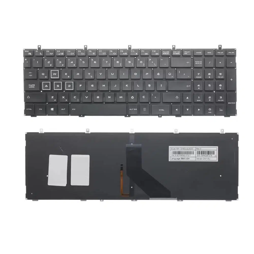 Casper Excalibur G800.6700-D670P Klavye Siyah TR Işıklı