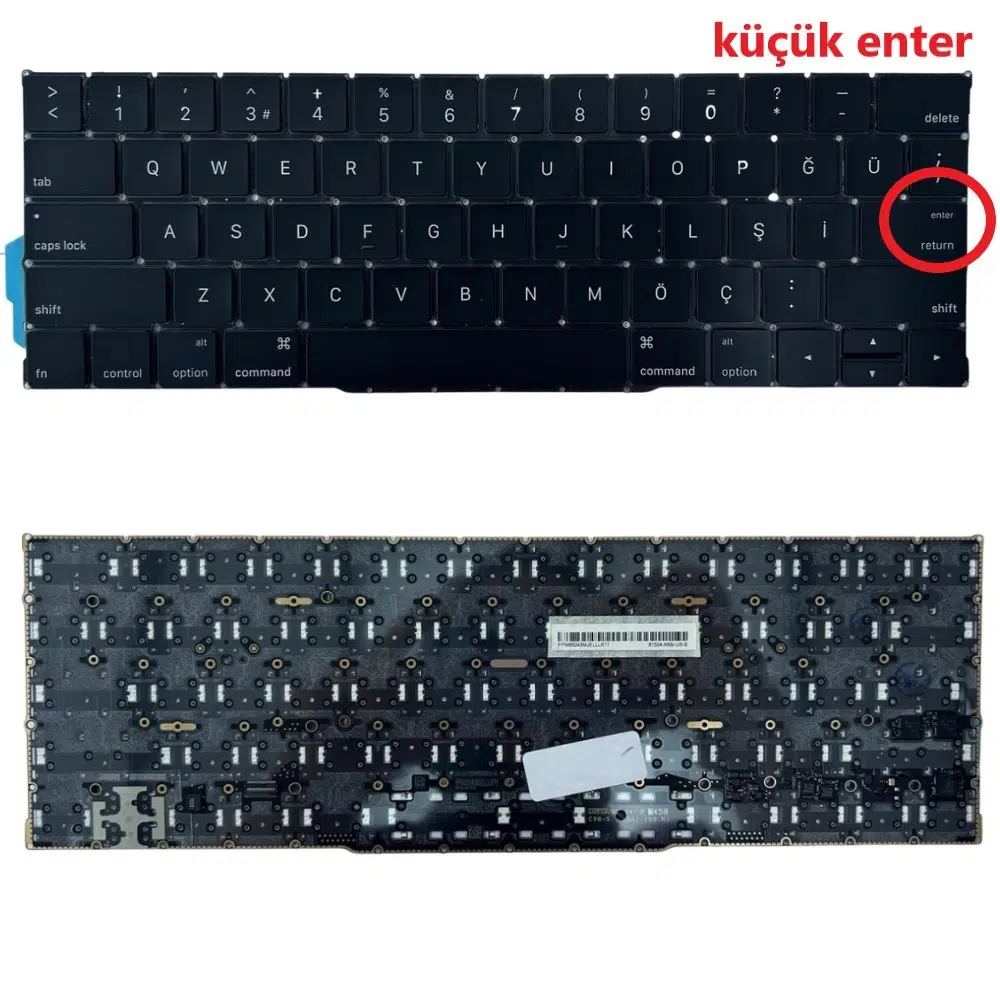 Apple MacBook Pro 13 A2159 2019 EMC3301 Klavye Tr Küçük Enter