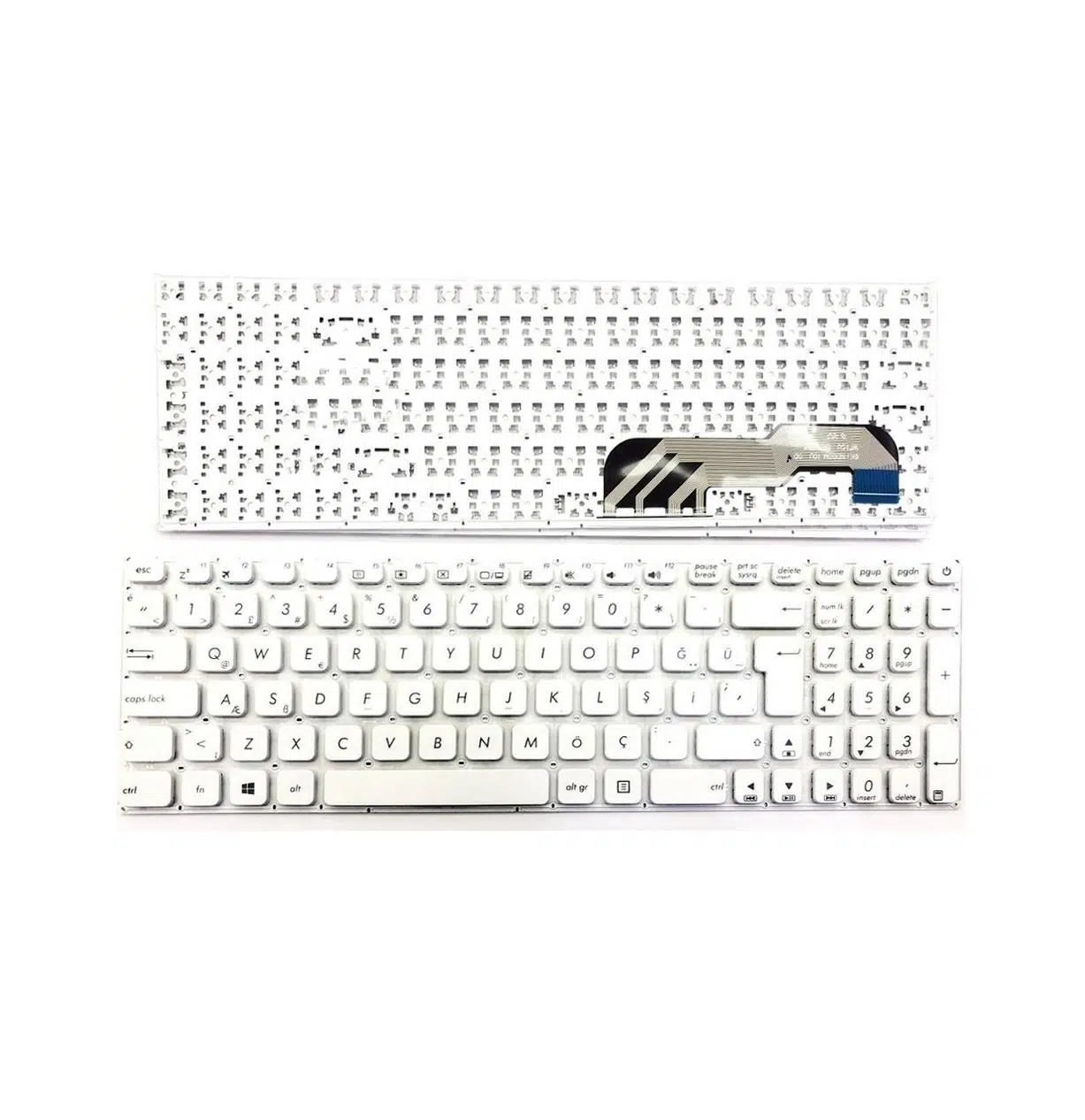 Asus NSK-WF20T Klavye Tuş Takımı Beyaz TR
