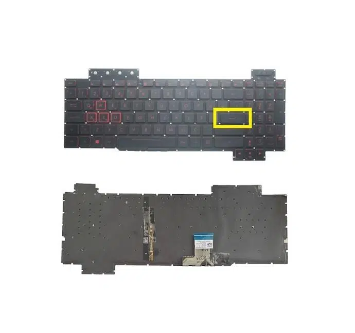 Asus FX765G Klavye Tuş Takımı TR Aydınlatmalı