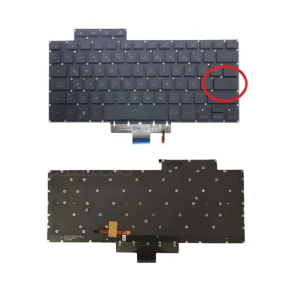 Asus ROG Zephyrus M16 GU603HR Klavye Tuş Takımı TR Işıklı