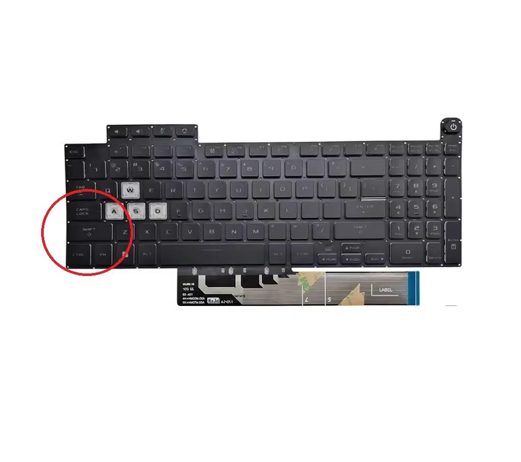 Asus FA707N Notebook Klavye TR Işıklı RGB