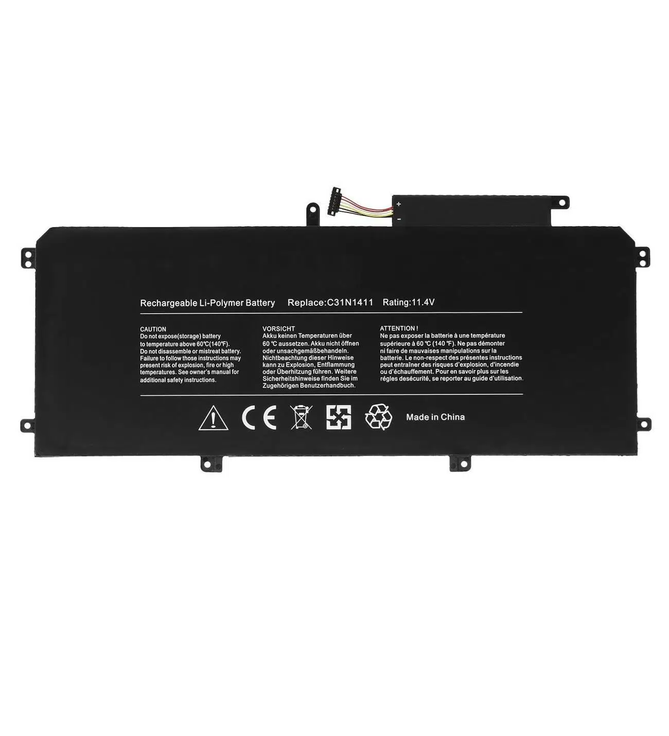 Asus ZenBook UX305FA-0161B5Y71 Notebook Batarya Pil