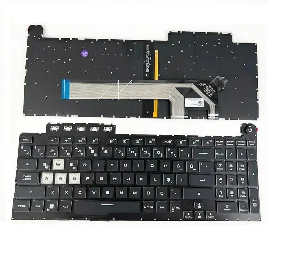 Asus Uyumlu Tuf Gaming F15 Fx506hc Fx506he, Fx506hm, Fx506lh Klavye Rgb
