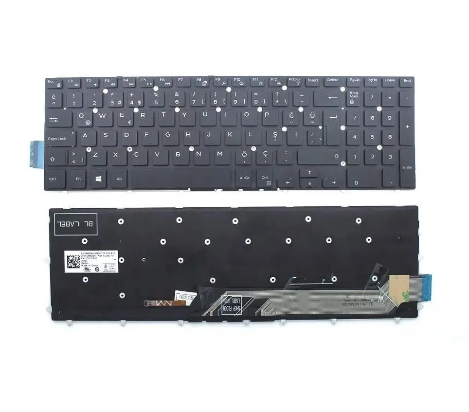 Dell G715-7590 Klavye Siyah TR Işıklı
