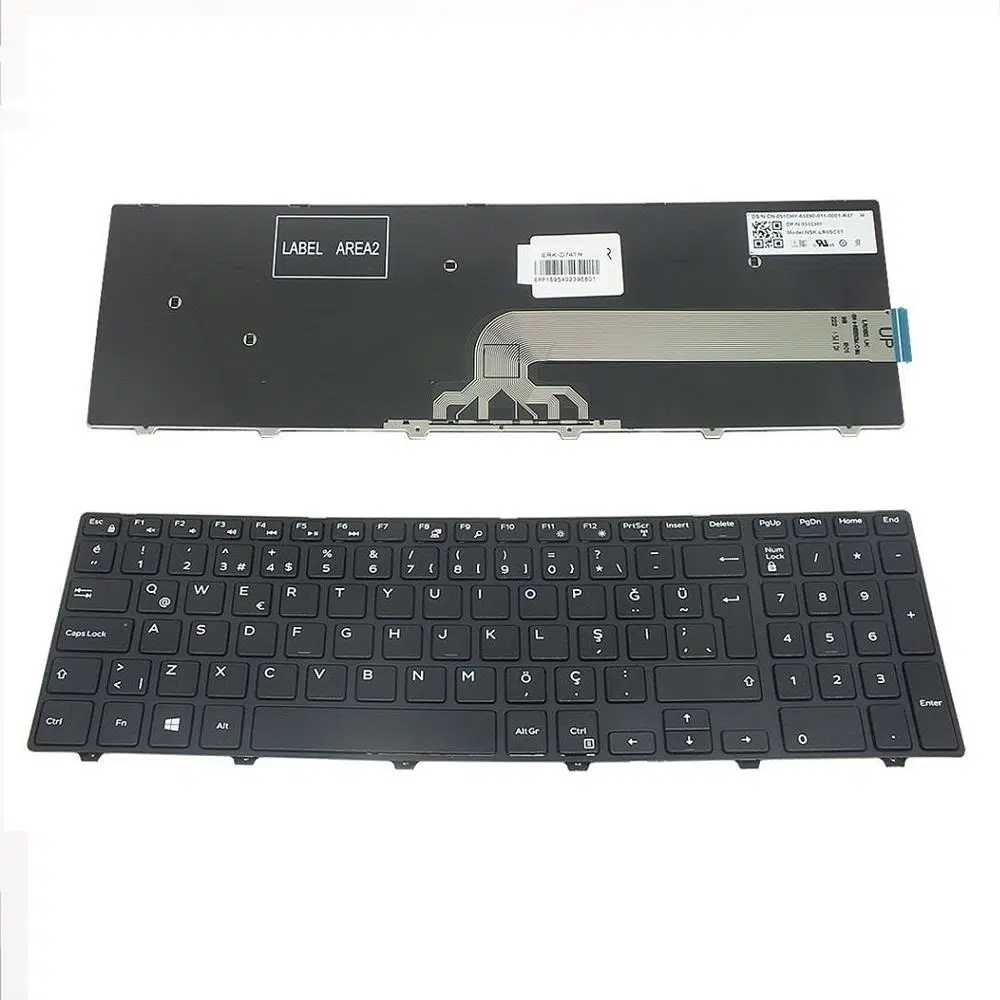 Dell inspiron 15 5555 Klavye Tuş Takımı Siyah TR