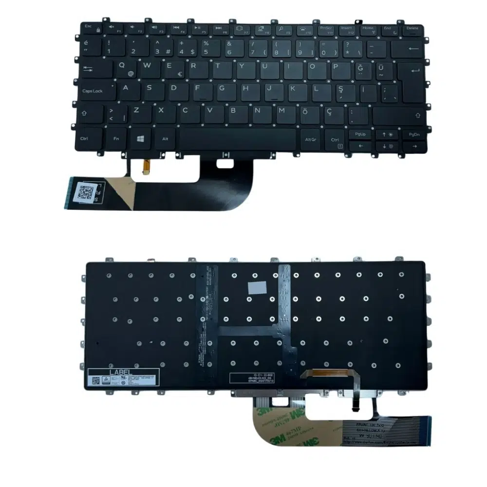 Dell XPS P73F, 9575, 5530, P73F001, 2KJ60, 8NYCG Klavye TR Işıklı