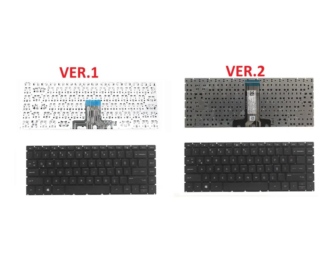 Hp Pavilion 14-dh1001nt x360 Klavye Tuş Takımı Siyah TR