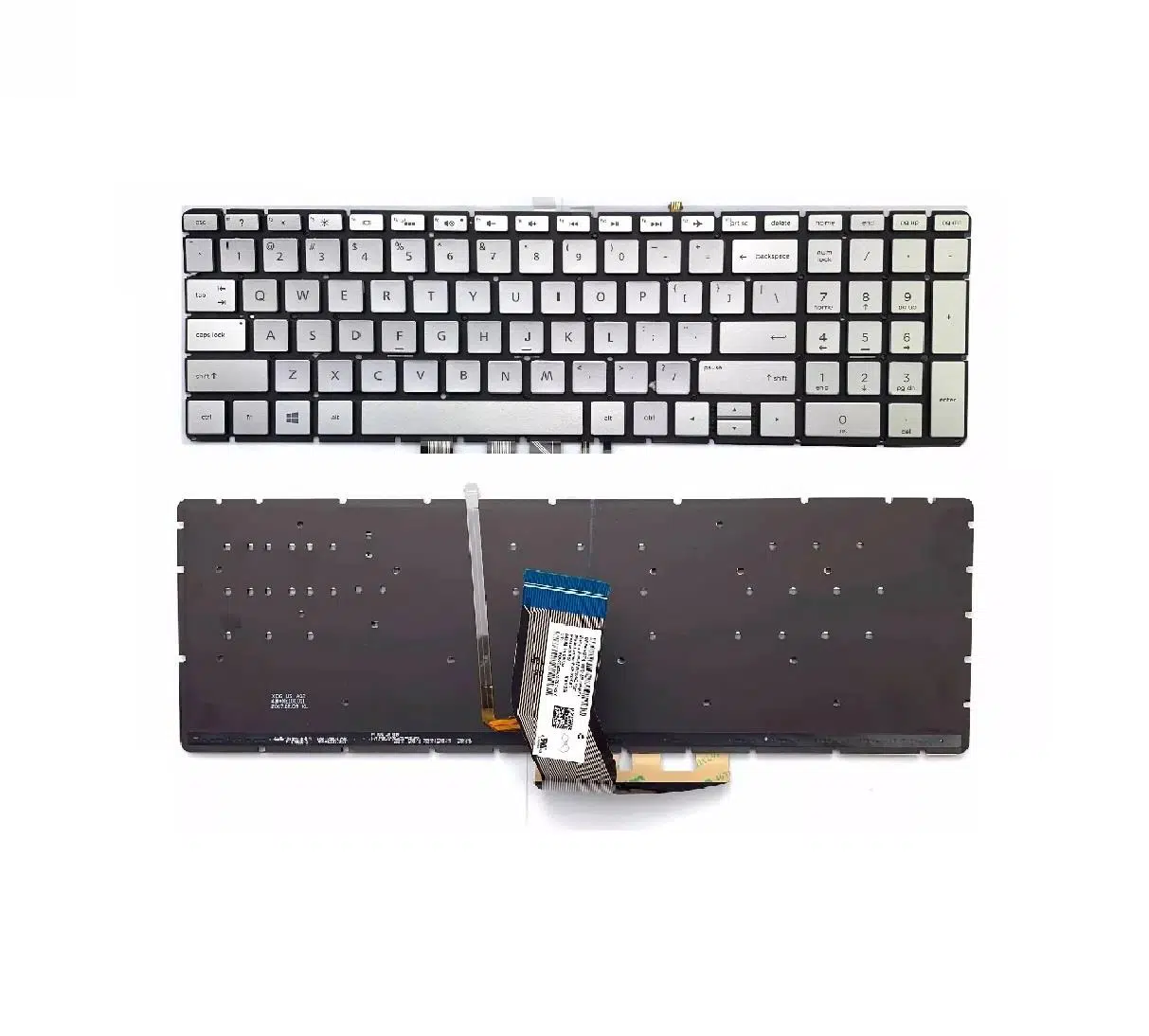 Hp Envy m6-w101dx x360 Klavye Tuş Takımı Gümüş TR Işıklı