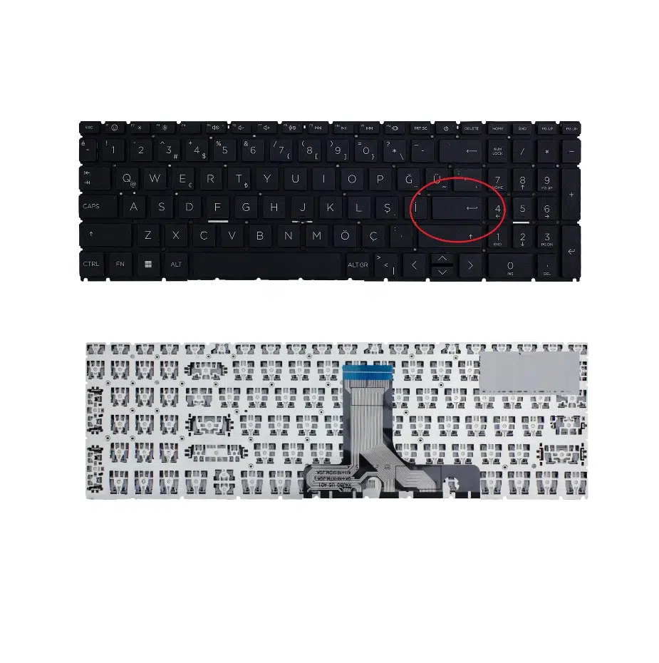 Hp 17-cp0275ng Notebook Klavye Siyah Tr