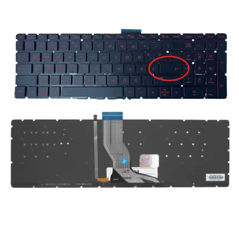 Hp Omen by Hp 17-w200nt Klavye Tr Işıklı Kırmızı Tuş