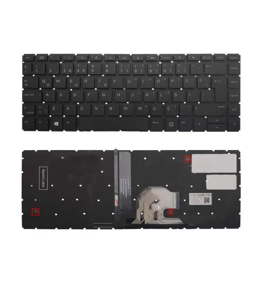 Hp ProBook 440 G7, 440 G6, 445 G6, 445 G7 Klavye Tr Işıklı