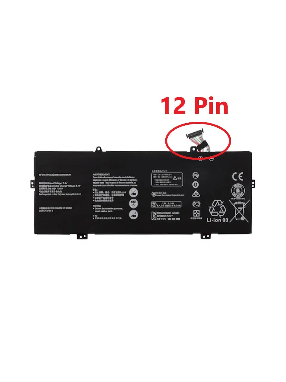Huawei Matebook 14 2020 AMD Batarya Pil 12 Pin