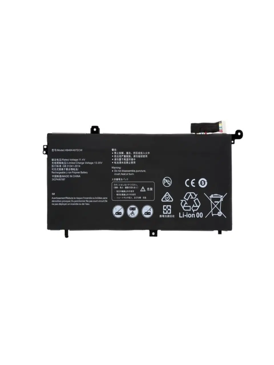 Huawei MateBook D HB46K497ECW Batarya Pil