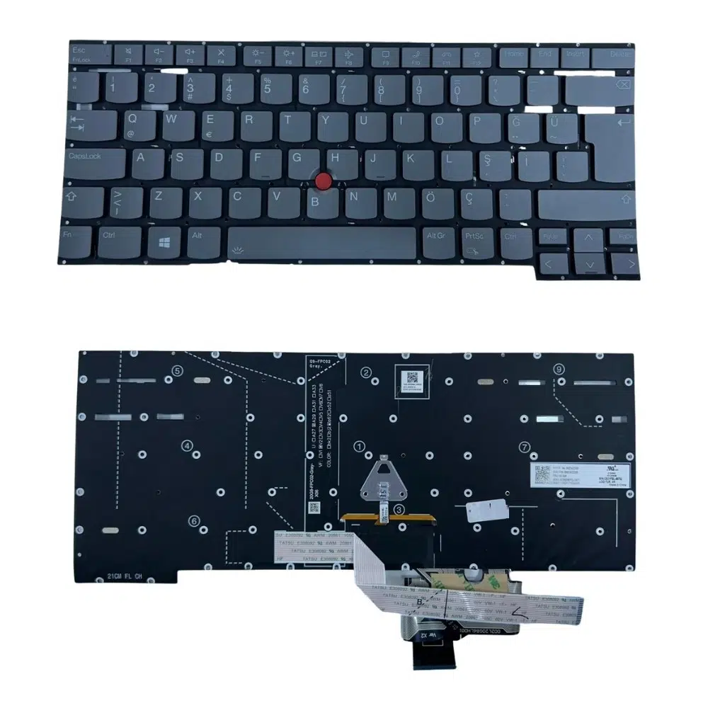 Lenovo ThinkPad 20Y300ASTX Klavye Füme TR Işıklı