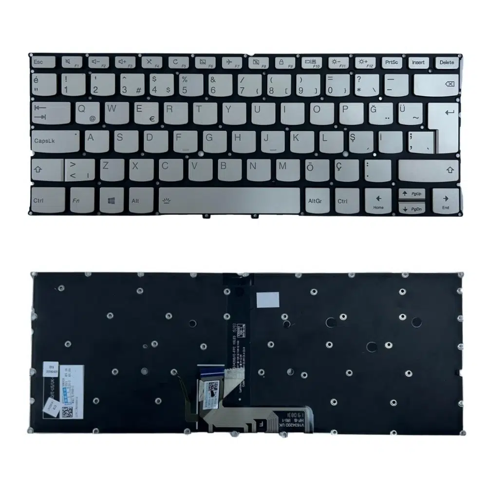 Lenovo Yoga 930-14-TR Notebook Klavye Gümüş TR Işıklı