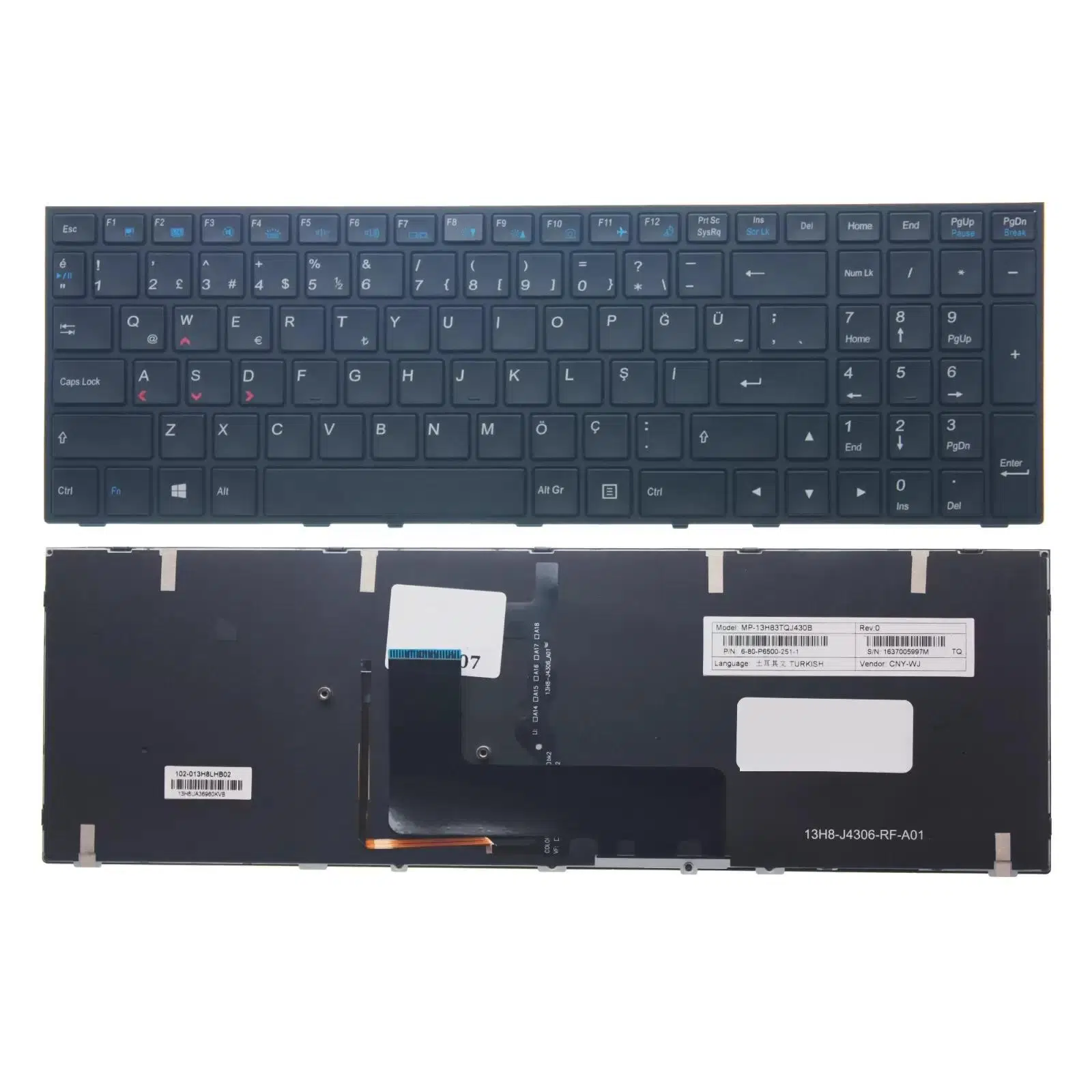 Monster 002-12A33LHO03 Klavye Tuş Takımı TR Aydınlatmalı