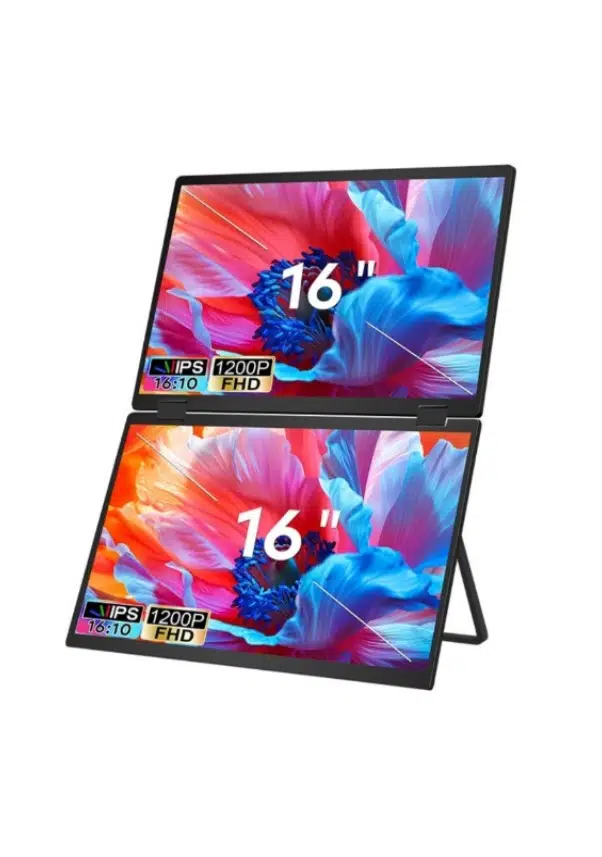 Ultrax 16" Çift Ekran 1200p Full Hd Ips İkili Taşınabilir Monitör