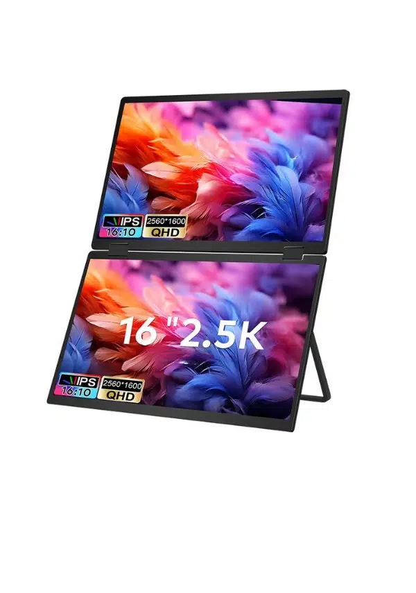 Ultrax 16" Çift Ekran 2.5K QHD Ips İkili Taşınabilir Monitör